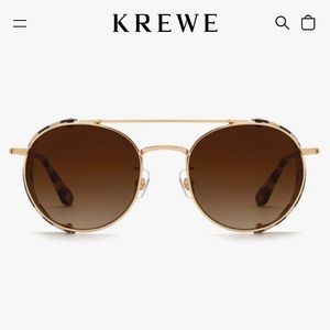 NWT Krewe Tchoup Blinker Sunglasses in Harlequin (Amber Gradient)